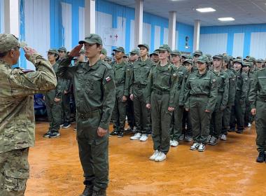Якутские подростки прошли посвящение в курсанты и получили шевроны Центра «ВОИН»