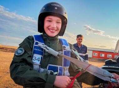 Курсанты Центра «ВОИН» из шести регионов совершили первый прыжок с парашютом