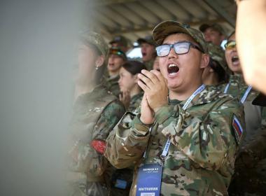 Армия «Волга», в составе которой выступила сборная Центра «ВОИН», заняла третье место в финальном бою «Зарницы 2.0»